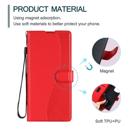 For iPhone 16 Voltage Ultra-thin Dot Leather Phone Case(Red) - iPhone 16 Cases by buy2fix | Online Shopping UK | buy2fix