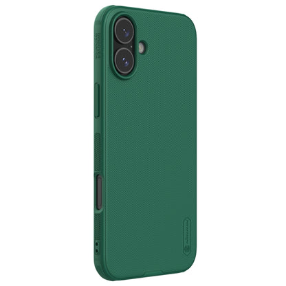 For iPhone 16 NILLKIN Frosted Shield Pro PC + TPU Phone Case(Green) - iPhone 16 Cases by NILLKIN | Online Shopping UK | buy2fix