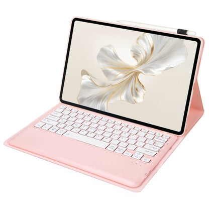 For Huawei MatePad Pro 12.2 Ultra-thin Detachable Bluetooth Keyboard Leather Tablet Case(Pink White) - Others Keyboard by buy2fix | Online Shopping UK | buy2fix