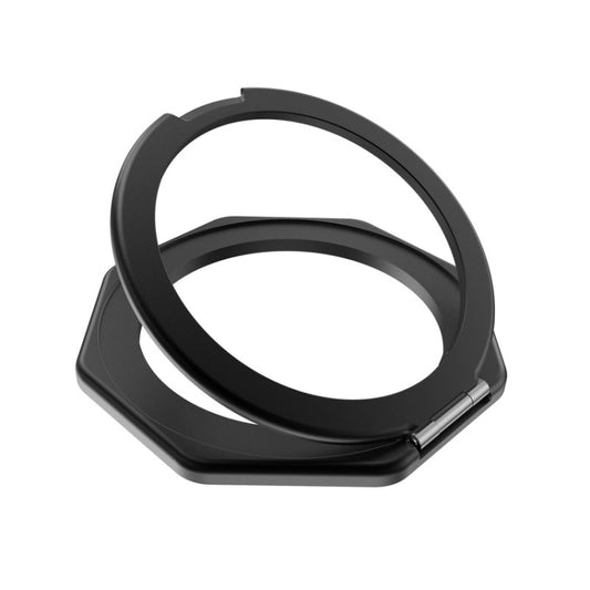 Aluminium Alloy Magsafe Magnetic Ring Phone Holder(Black) - Ring Holder by buy2fix | Online Shopping UK | buy2fix