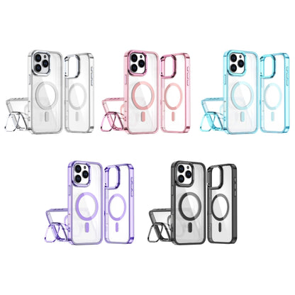 For iPhone 16 Pro Max Acrylic Camera Holder MagSafe Magnetic Phone Case(Pink) - iPhone 16 Pro Max Cases by buy2fix | Online Shopping UK | buy2fix