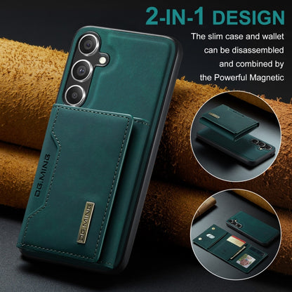 For Samsung Galaxy S24 FE 5G DG.MING M2 Series 3-Fold Multi Card Bag + Magnetic Phone Case(Green) - Galaxy S24 FE 5G Cases by DG.MING | Online Shopping UK | buy2fix