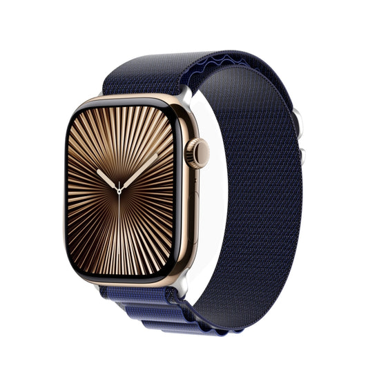 For Apple Watch 42mm / 41mm / 40mm / 38mm DUX DUCIS GS Series Nylon Loop Watch Band(Navy Blue) - Watch Bands by DUX DUCIS | Online Shopping UK | buy2fix