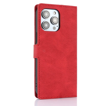 For iPhone 16 Pro Max Fantasy Skin-feel Calfskin Texture Leather Phone Case(Red) - iPhone 16 Pro Max Cases by buy2fix | Online Shopping UK | buy2fix