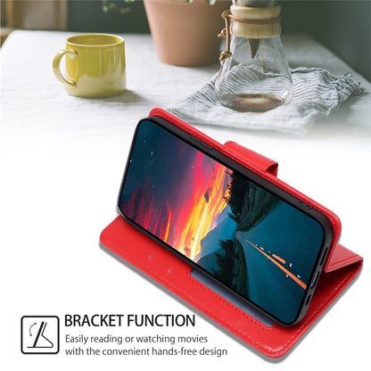 For iPhone 16 Pro Crystal Texture Leather Phone Case(Red) - iPhone 16 Pro Cases by buy2fix | Online Shopping UK | buy2fix