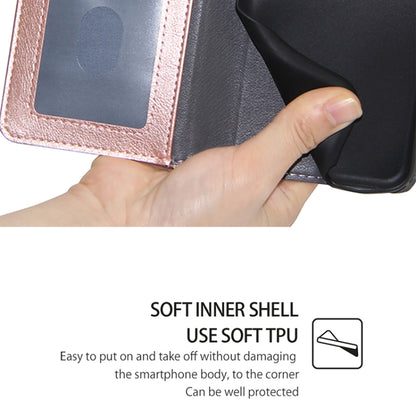 For iPhone 16 Zipper Bag Leather Phone Case(Rose Gold) - iPhone 16 Cases by buy2fix | Online Shopping UK | buy2fix