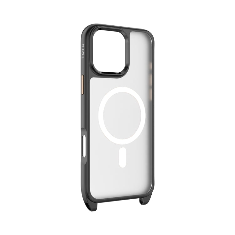 For iPhone 16 Pro TOTU PC-26 Skin Feel MagSafe Magnetic Lanyard Hole Phone Case(White) - iPhone 16 Pro Cases by TOTUDESIGN | Online Shopping UK | buy2fix