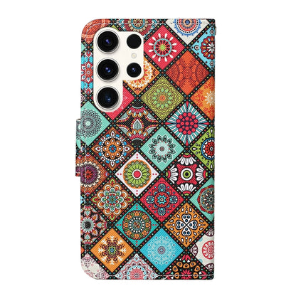 For Samsung Galaxy S25 Ultra 5G Colored Drawing Pattern Leather Phone Case(Ethnic Style) - Galaxy S25 Ultra 5G Cases by buy2fix | Online Shopping UK | buy2fix