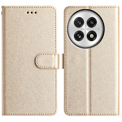 For OnePlus 13 Silk Texture Horizontal Flip Leather Phone Case(Gold) - OnePlus Cases by buy2fix | Online Shopping UK | buy2fix