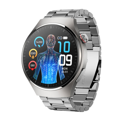 MT200 1.43 inch AMOLED IP67 Steel Band Smart Call Watch, Support ECG(Silver) - Smart Watches by buy2fix | Online Shopping UK | buy2fix