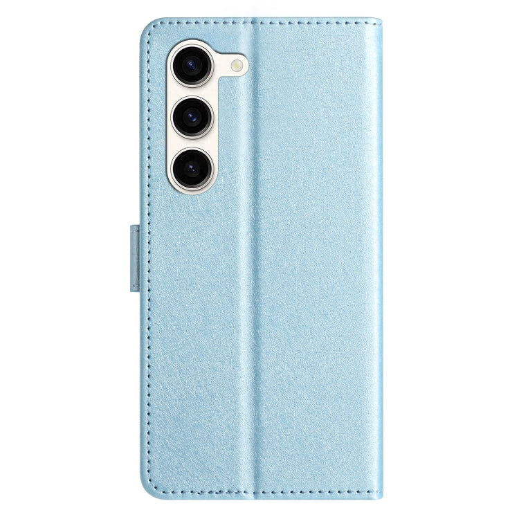 For Samsung Galaxy S25+ 5G Silk Texture Horizontal Flip Leather Phone Case(Light Blue) - Galaxy S25+ 5G Cases by buy2fix | Online Shopping UK | buy2fix