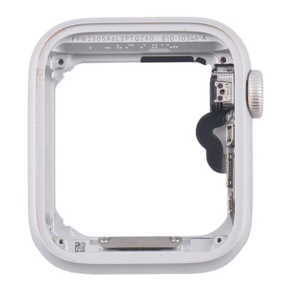 For Apple Watch Series 5 44MM LTE Aluminium Alloy Middle Frame Bezel Plate with Crown Spin Axis Flex Cable(Silver) - Middle Frame by buy2fix | Online Shopping UK | buy2fix