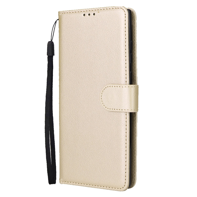 For Samsung Galaxy S25 Ultra 5G 3-Card Slots Multifunctional Leather Phone Case(Gold) - Galaxy S25 Ultra 5G Cases by buy2fix | Online Shopping UK | buy2fix