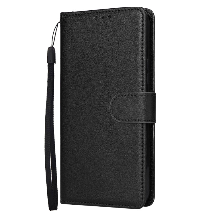 For Samsung Galaxy S25 5G 3-Card Slots Multifunctional Leather Phone Case(Black) - Galaxy S25 5G Cases by buy2fix | Online Shopping UK | buy2fix