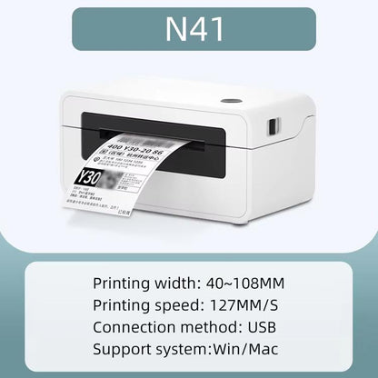 HPRT N41 Bluetooth Version Express Electronic Waybill Printer, Plug:UK Plug(White) - Printer by buy2fix | Online Shopping UK | buy2fix