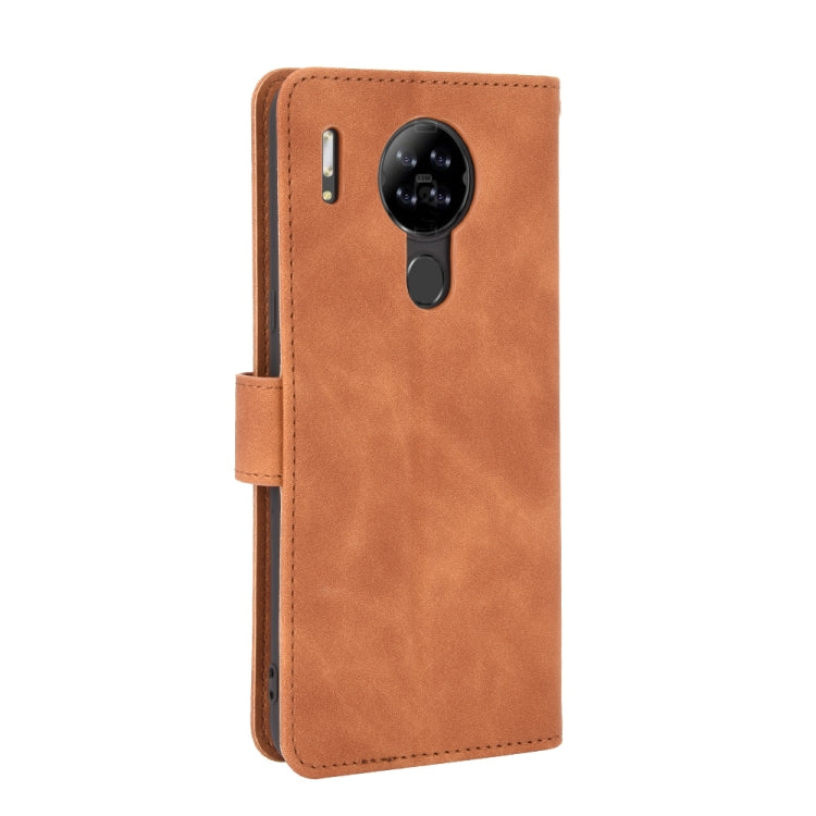 For Blackview A80 Solid Color Skin Feel Magnetic Buckle Horizontal Flip Calf Texture PU Leather Case with Holder & Card Slots & Wallet(Brown) - More Brand by buy2fix | Online Shopping UK | buy2fix