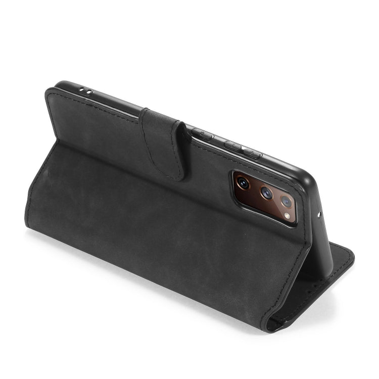 For Samsung Galaxy S20 FE DG.MING Retro Oil Side Horizontal Flip Case with Holder & Card Slots & Wallet(Black) - Galaxy S20 FE Cases by DG.MING | Online Shopping UK | buy2fix