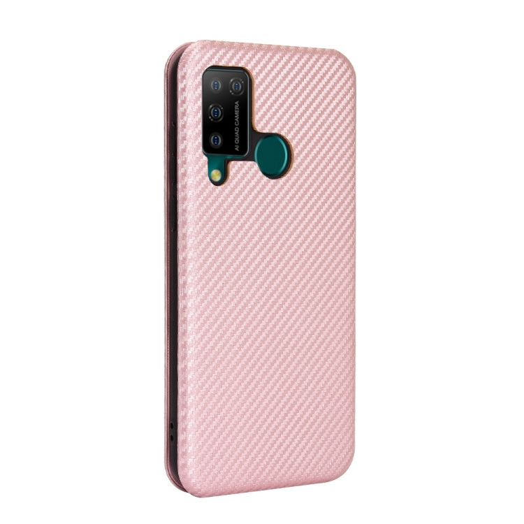 For DOOGEE N20 Pro Carbon Fiber Texture Horizontal Flip TPU + PC + PU Leather Case with Card Slot(Pink) - More Brand by buy2fix | Online Shopping UK | buy2fix