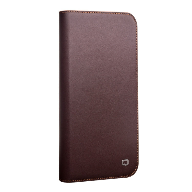 For iPhone 12 Pro Max QIALINO Business Horizontal Flip Leather Case with Holder & Card Slots & Wallet(Brown) - iPhone 12 Pro Max Cases by QIALINO | Online Shopping UK | buy2fix