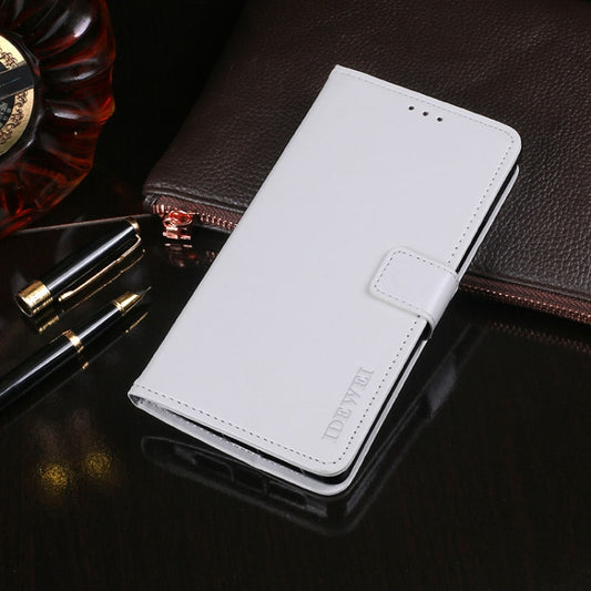 For Blackview BV5500 idewei Crazy Horse Texture Horizontal Flip Leather Case with Holder & Card Slots & Wallet(White) - More Brand by idewei | Online Shopping UK | buy2fix