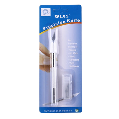 WLXY-9308 Metal Carving Knife Professional Mobile Phone Repair Tool with 6 Blades(Silver) - Burin &Cutting Knife by WLXY | Online Shopping UK | buy2fix