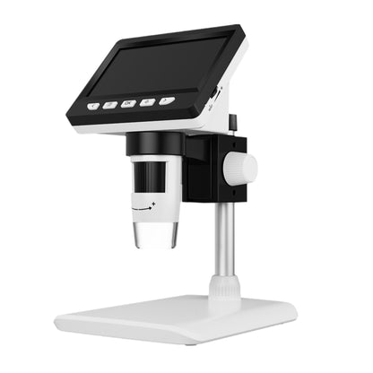 50X-1000X 1080P Portable Electronic Digital Desktop Microscope with LED Light (White) - Digital Microscope by buy2fix | Online Shopping UK | buy2fix