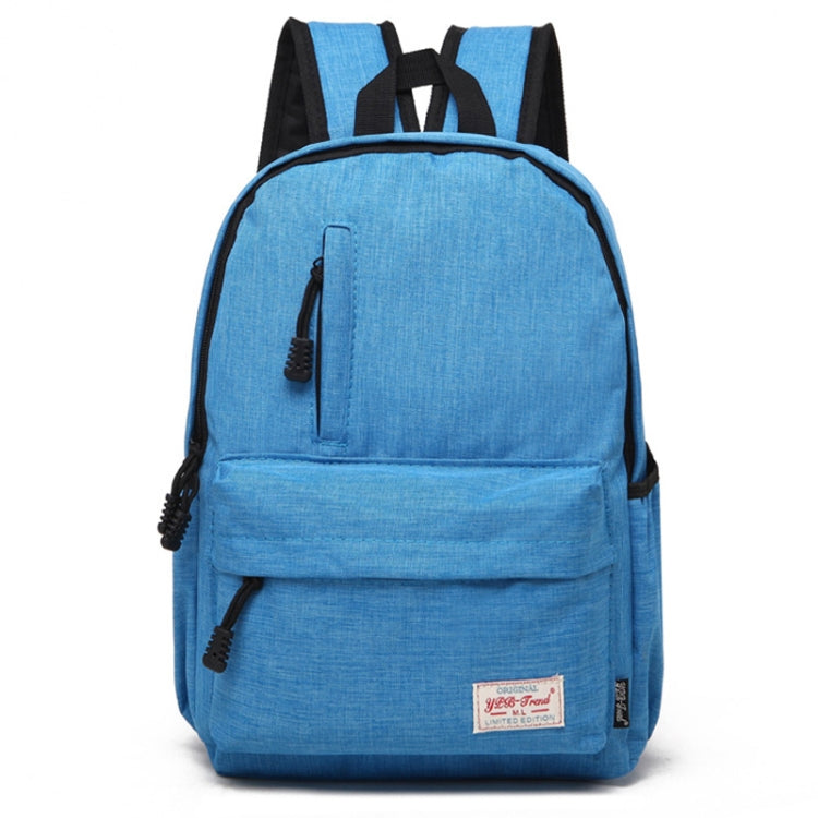 Universal Multi-Function Canvas Laptop Computer Shoulders Bag Leisurely Backpack Students Bag, Small Size: 37x26x12cm, For 13.3 inch and Below Macbook, Samsung, Lenovo, Sony, DELL Alienware, CHUWI, ASUS, HP(Baby Blue) - Backpack by buy2fix | Online Shopping UK | buy2fix
