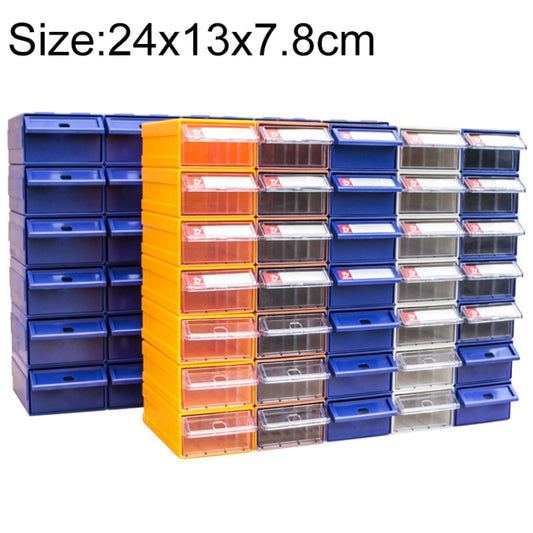 Thickened Combined Plastic Parts Cabinet Drawer Type Component Box Building Block Material Box Hardware Box, Random Color Delivery, Size: 24cm x 13cm x 7.8cm - Storage Bags & Boxes by buy2fix | Online Shopping UK | buy2fix