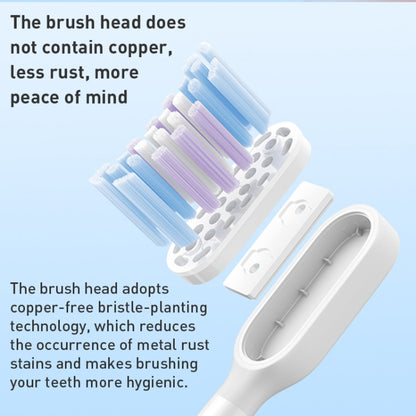 Original Xiaomi Mijia 2pcs Whitening Type Brush Head for Electric Toothbrush T501 / T501C (White) - Replacement Brush Heads by Xiaomi | Online Shopping UK | buy2fix