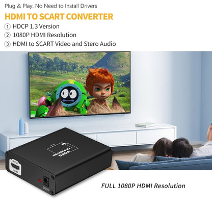 NEWKENG C8 HDMI to SCART Video Converter - Converter by buy2fix | Online Shopping UK | buy2fix