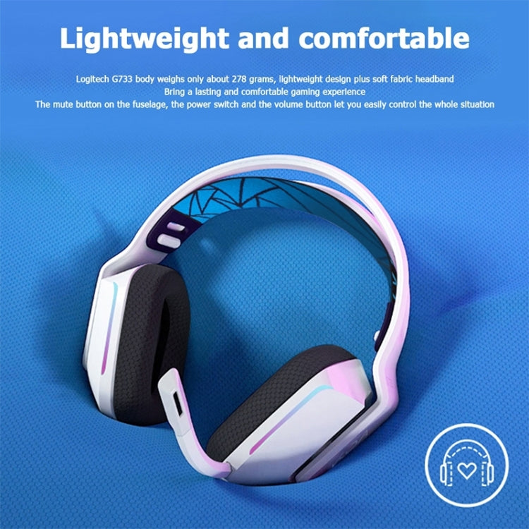 Logitech G733 LIGHT SPEED Wireless RGB Gaming Headset (Black) - Multimedia Headset by Logitech | Online Shopping UK | buy2fix