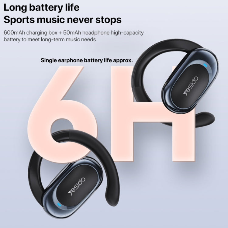 Yesido YSP13 Air Conduction Bluetooth 5.3 Wireless Ear Hook Earphone - Bluetooth Earphone by Yesido | Online Shopping UK | buy2fix