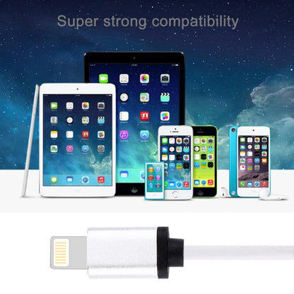 1m 3A 8 Pin to USB Data Sync Charging Cable for iPhone, iPad, Diameter: 4 cm(White) - Normal Style Cable by buy2fix | Online Shopping UK | buy2fix