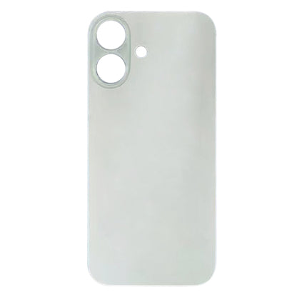 For iPhone 16 Plus Easy Replacement Big Camera Hole Glass Back Battery Cover(White) -  by buy2fix | Online Shopping UK | buy2fix