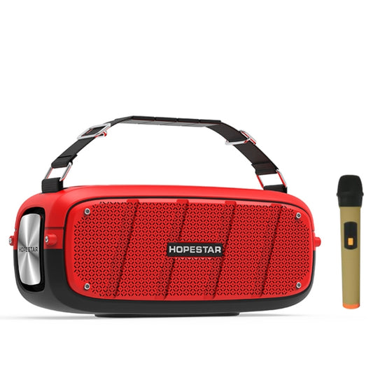 HOPESTAR A20 Pro TWS Portable Outdoor Waterproof Subwoofer Bluetooth Speaker with Microphone, Support Power Bank & Hands-free Call & U Disk & TF Card & 3.5mm AUX (Red) - Desktop Speaker by HOPESTAR | Online Shopping UK | buy2fix