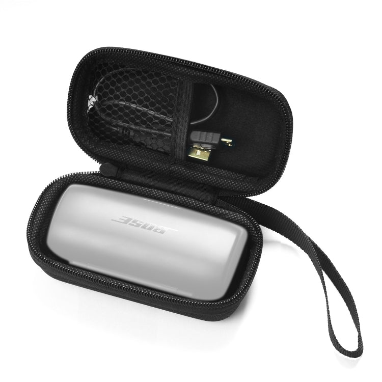 2 PCS Portable Handheld Shockproof Bluetooth Headset Protective Box Storage Bag for Bose SoundSport Free(Black) - Other Earphone Case by buy2fix | Online Shopping UK | buy2fix