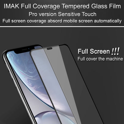 For iPhone X IMAK 9H Surface Hardness Full Screen Tempered Glass Film (Black) - iPhone X & XS Tempered Glass by imak | Online Shopping UK | buy2fix