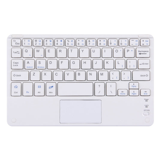 Bluetooth Wireless Keyboard with Touch Panel, Compatible with All Android & Windows 10 inch Tablets with Bluetooth Functions (White) - Universal Keyboard by buy2fix | Online Shopping UK | buy2fix