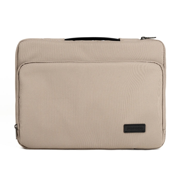 POFOKO E550 13 inch Portable Waterproof Polyester Laptop Handbag(Khaki) - Other by POFOKO | Online Shopping UK | buy2fix