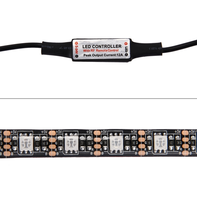 1m USB TV Black Board RGB Epoxy Rope Light, 12W 60 LEDs SMD 5050 with 17-keys RF Wireless Remote Control, DC 5V - Epoxy Waterproof Light by buy2fix | Online Shopping UK | buy2fix