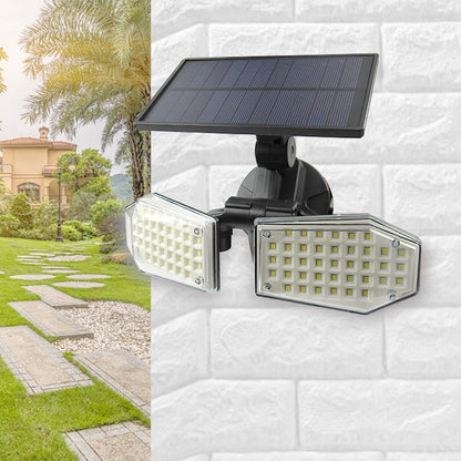 78 LEDs Home Lighting Integrated Courtyard Waterproof Double Heads Rotatable Solar Wall Light Street Light - Solar Lights by buy2fix | Online Shopping UK | buy2fix