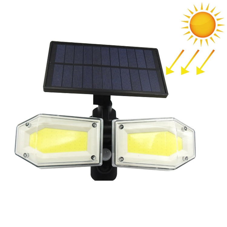 130 COBs Home Lighting Integrated Courtyard Waterproof Double Heads Rotatable Solar Wall Light Street Light - Solar Lights by buy2fix | Online Shopping UK | buy2fix