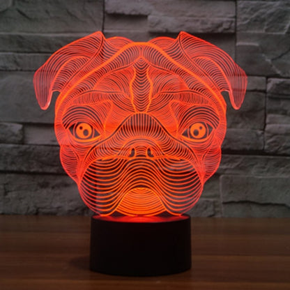 Dog Shape 3D Touch Switch Control LED Light , 7 Color Discoloration Creative Visual Stereo Lamp Desk Lamp Night Light - Novelty Lighting by buy2fix | Online Shopping UK | buy2fix