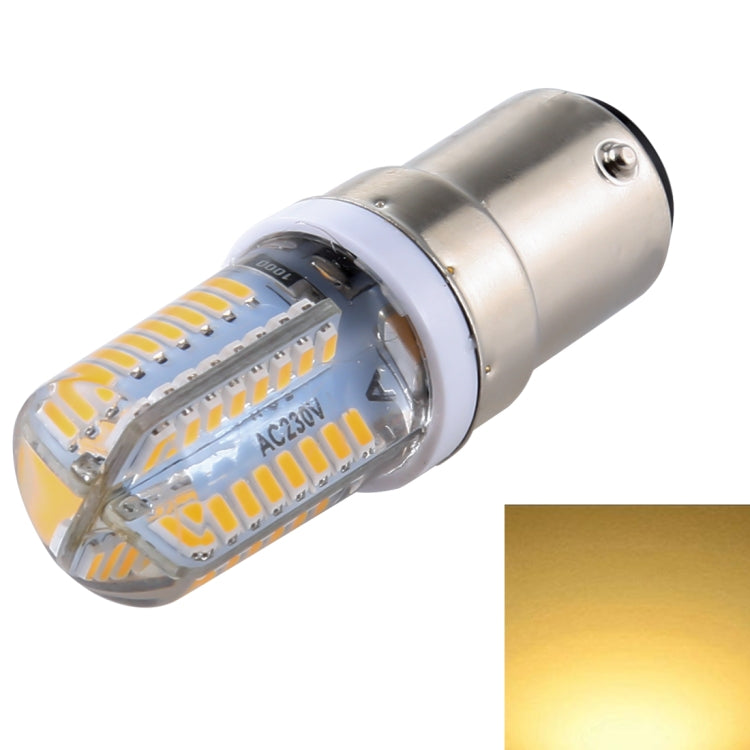 E15 SMD 3014 64 LEDs Dimmable LED Corn Light, AC 220V (Warm White) - LED Blubs & Tubes by buy2fix | Online Shopping UK | buy2fix