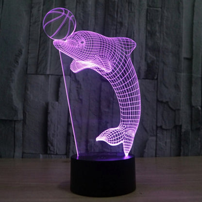 Dolphin Heading the Ball Style 3D Touch Switch Control LED Light , 7 Color Discoloration Creative Visual Stereo Lamp Desk Lamp Night Light - Novelty Lighting by buy2fix | Online Shopping UK | buy2fix