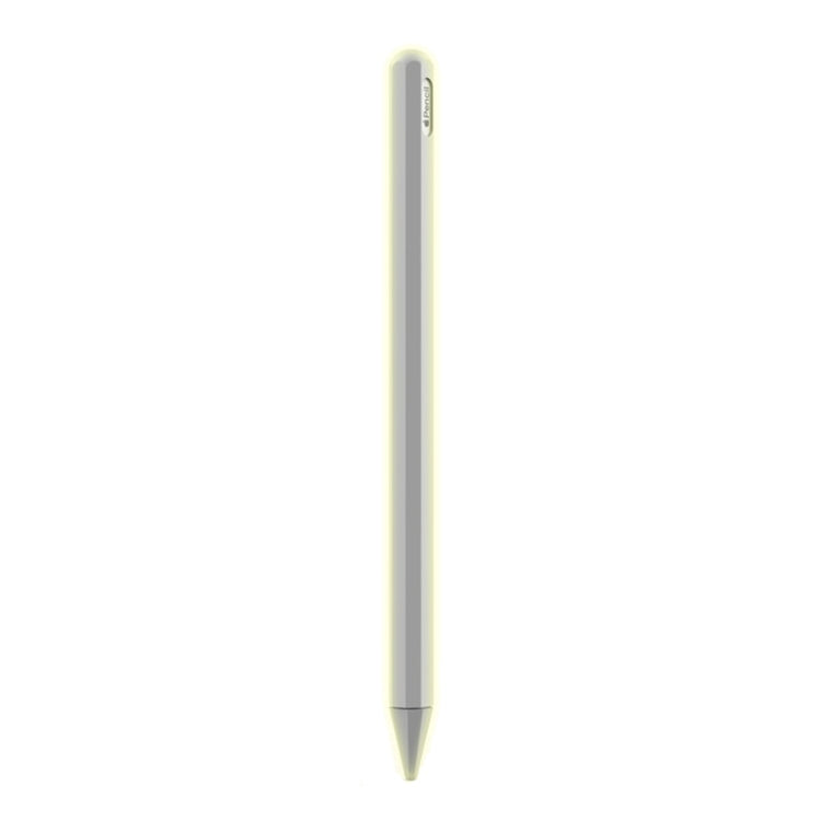 Stylus Pen Silica Gel Protective Case for Apple Pencil 2 (Fluorescent) - Pencil Accessories by buy2fix | Online Shopping UK | buy2fix