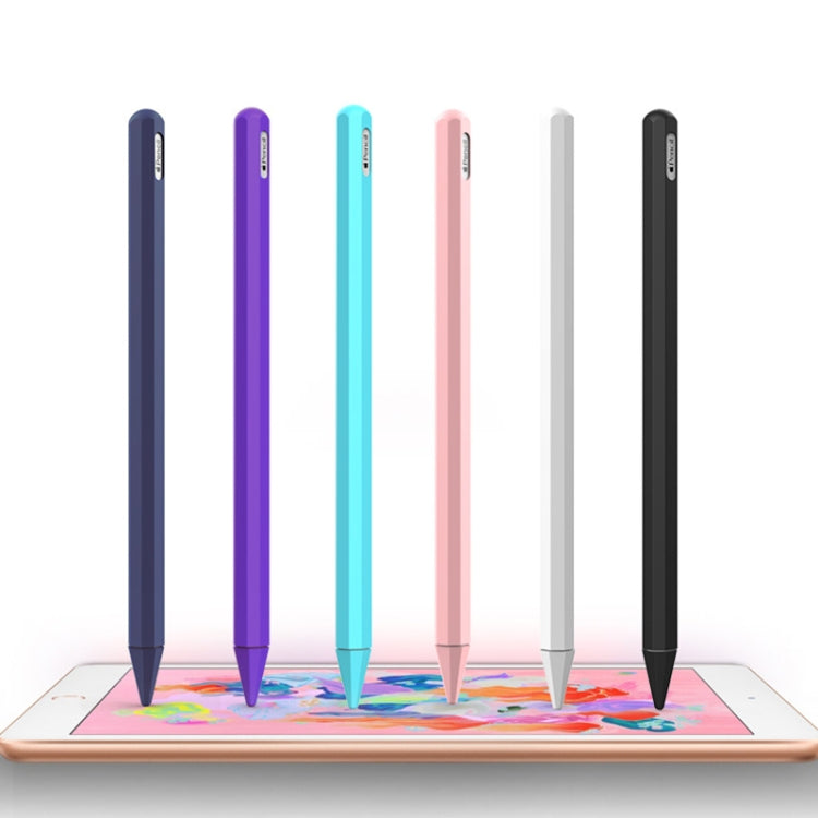 Stylus Pen Silica Gel Protective Case for Apple Pencil 2 (Fluorescent) - Pencil Accessories by buy2fix | Online Shopping UK | buy2fix