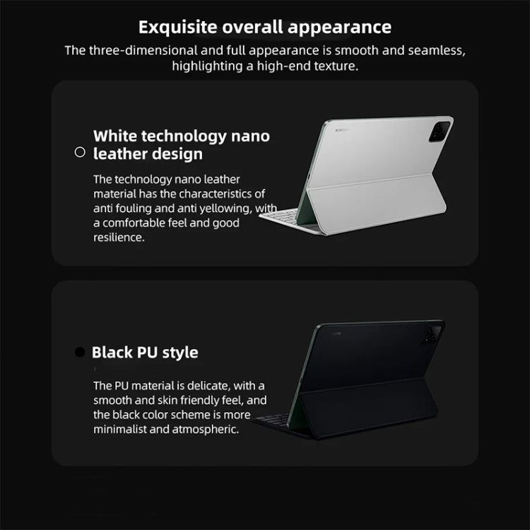 Original For Xiaomi Pad 6S Pro Keyboard Protective Leather Case (White) - Others Keyboard by Xiaomi | Online Shopping UK | buy2fix