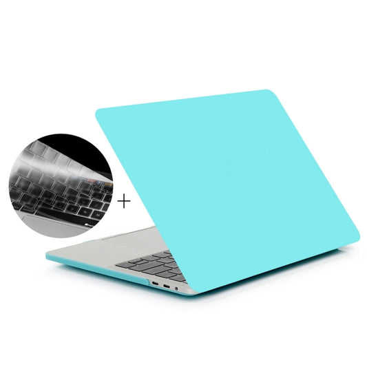 ENKAY Hat-Prince 2 in 1 Frosted Hard Shell Plastic Protective Case + Europe Version Ultra-thin TPU Keyboard Protector Cover for 2016 MacBook Pro 13.3 Inch without Touch Bar (A1708) (Blue) - MacBook Pro Cases by ENKAY | Online Shopping UK | buy2fix