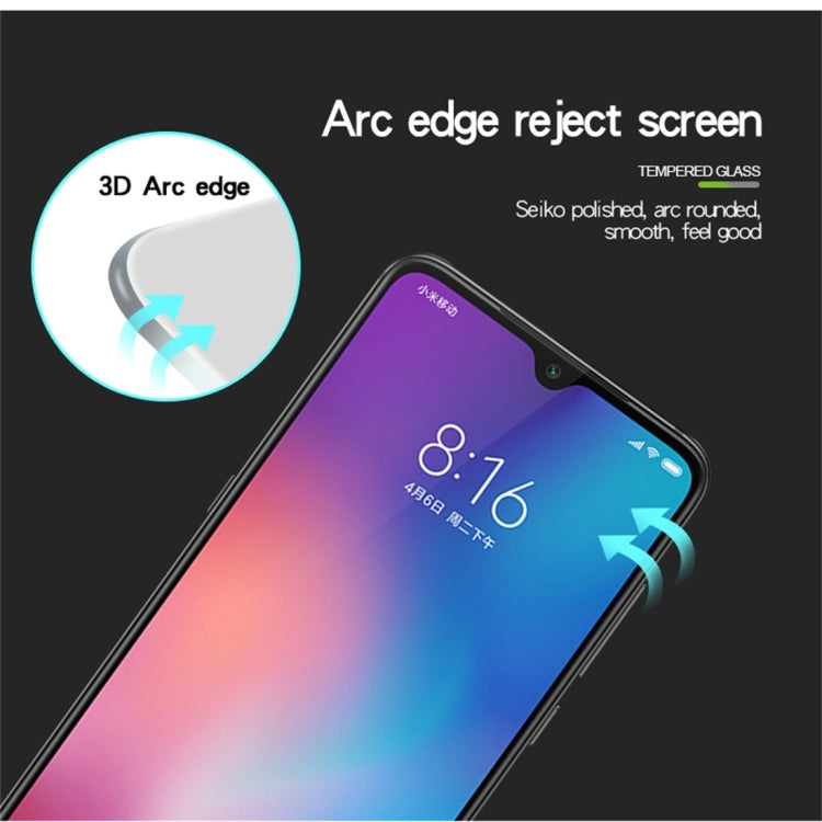 PINWUYO 9H 3D Curved Tempered Glass Film for Xiaomi Mi 9 (Black) -  by PINWUYO | Online Shopping UK | buy2fix